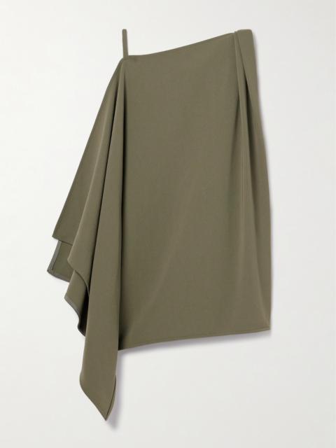 Proenza Schouler Alyssa Asymmetric Draped Crepe Top