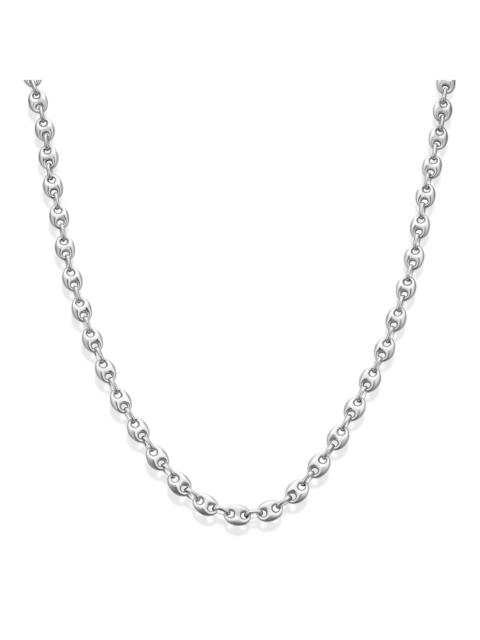 STONE AND STRAND Puffed Maritime Silver Necklace