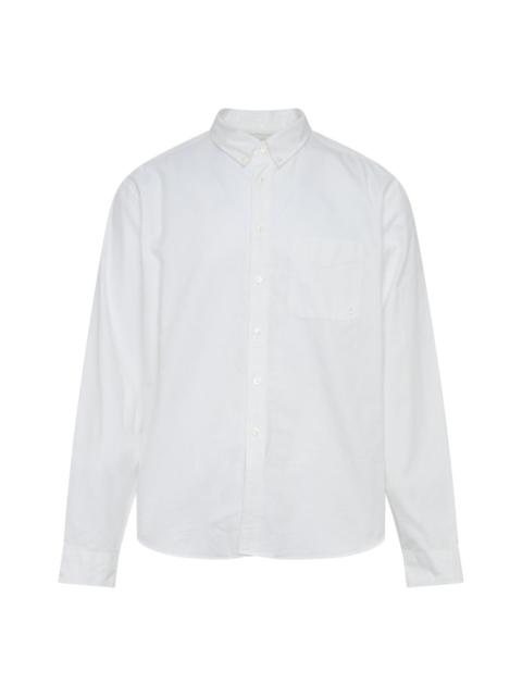 vowels Long Sleeve Oxford Button Down Shirt