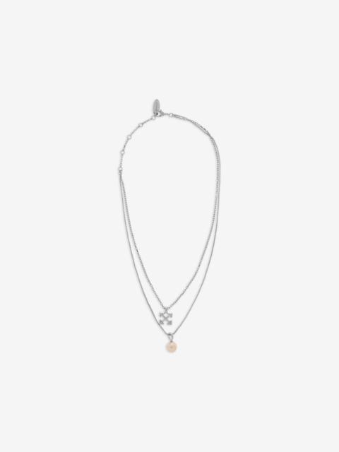 Off-White Arrows faux-pearl necklace