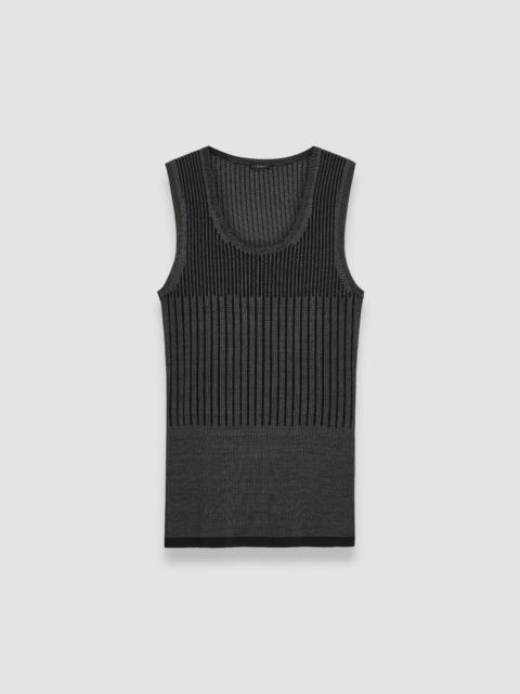 JOSEPH Bi-Colour Ribbed Tank Top