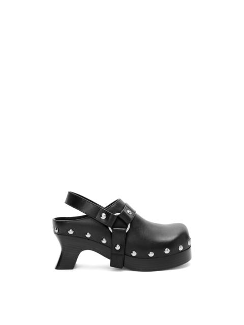 Loewe Tacha clog in vegetal calfskin