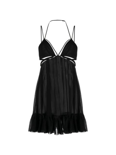 cut-out strappy minidress