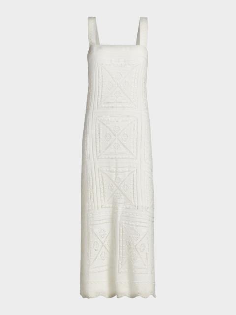 MILLY Mena Knit Midi Dress