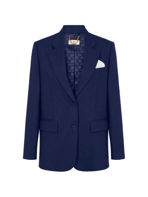 ELISABETTA FRANCHI jacket in gabardine fabric