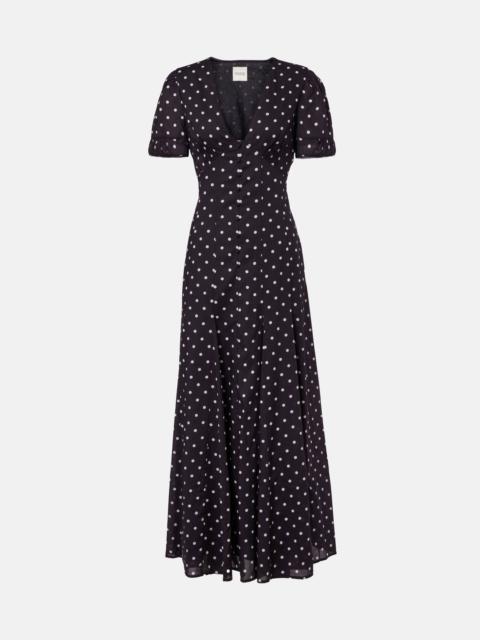POSSE Paloma polka-dot maxi dress