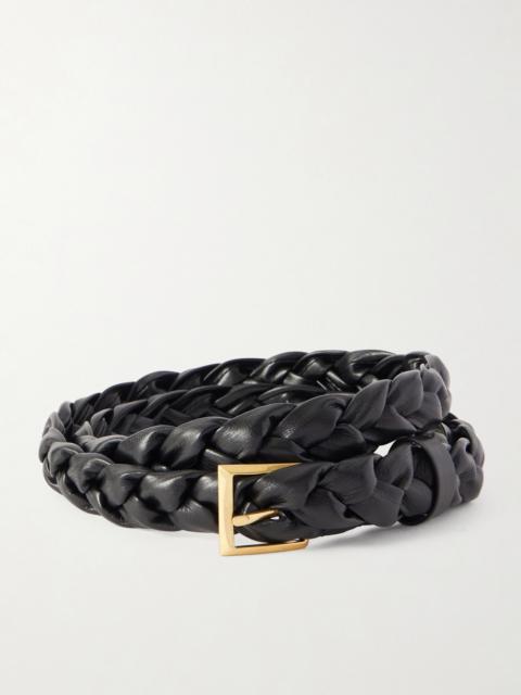 Bottega Veneta Foulard Intrecciato Leather Belt