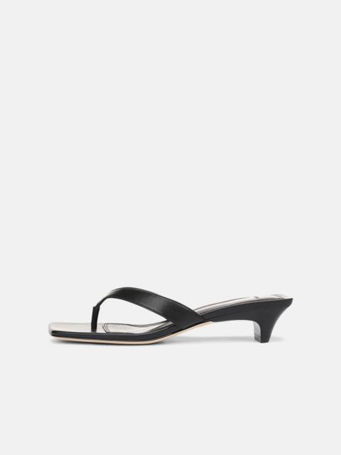 Vince San Juan Leather Heeled Thong Sandal