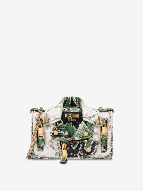 Moschino WALLET ON CHAIN BIKER BAG