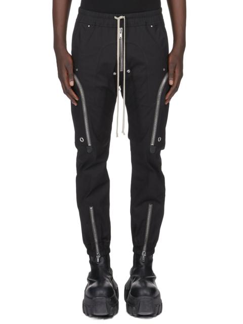 Rick Owens Bauhaus Straight-Leg Cotton-Blend Drawstring Cargo Trousers