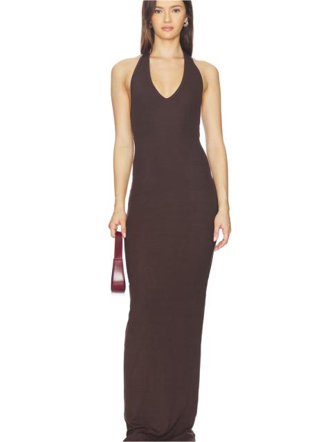 ÉTERNE Halter Maxi Dress