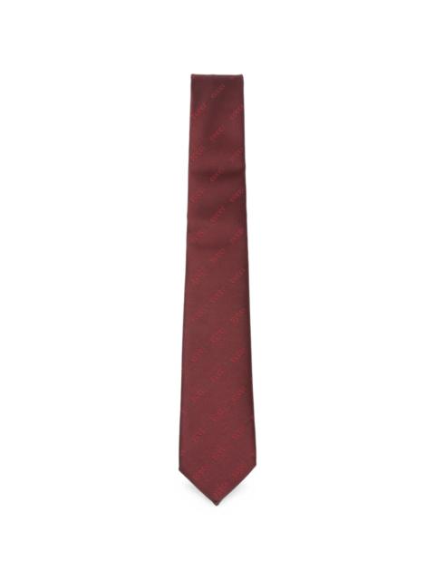 GUCCI Gucci Logo-jacquard Silk Tie