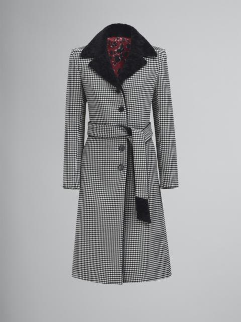 Marni DOUBLE FACE HOUNDSTOOTH WOOL COAT