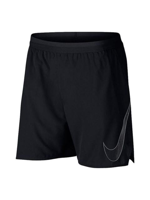Nike Men's Nike Solid Color Breathable Logo Quick Dry Shorts Black 899499-010
