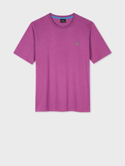 Paul Smith Purple Organic Cotton Zebra Logo T-Shirt