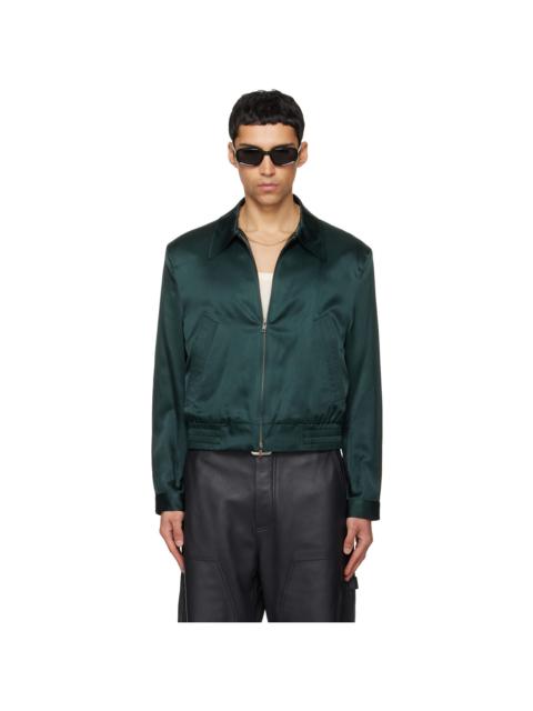 Tonywack Green Silk Cotton Swing Jacket