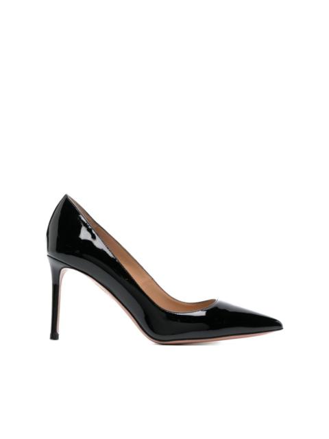 AQUAZZURA Purist 85mm 특허 가죽 펌프