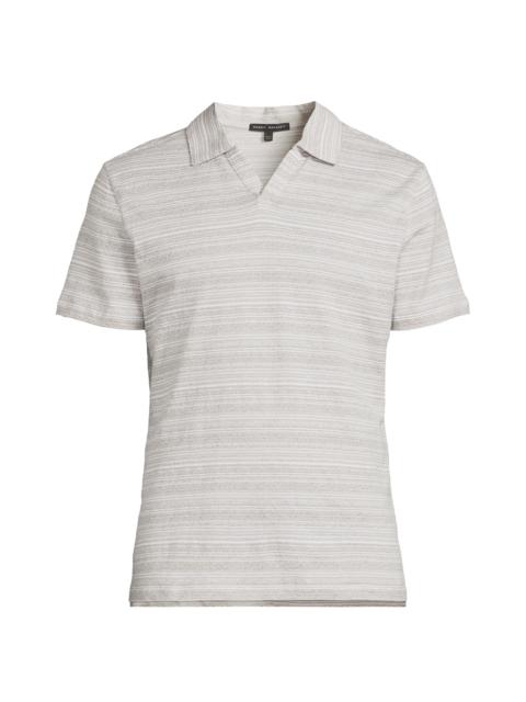 ROBERT BARAKETT Men's Duval Cotton Polo Shirt - Tan