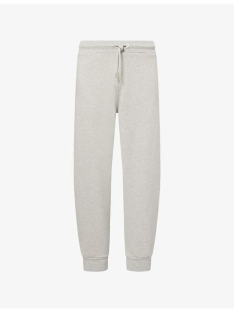 AMI Paris Embroidered Ami De Coeur Cotton-Jersey Jogging Bottoms