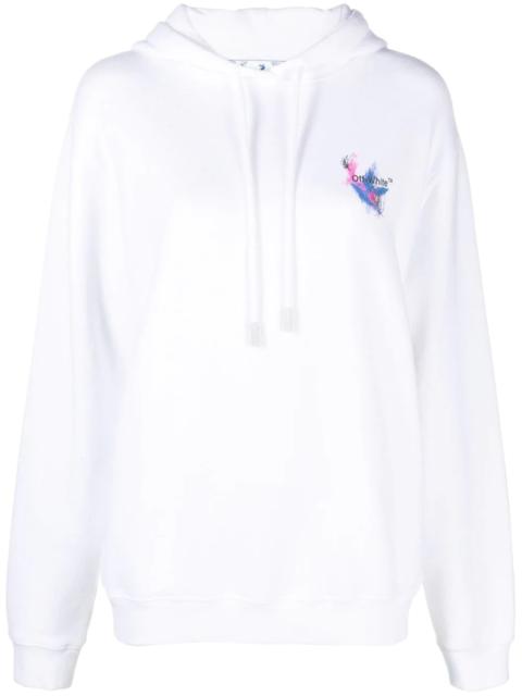 Off-White logo pullover hoodie