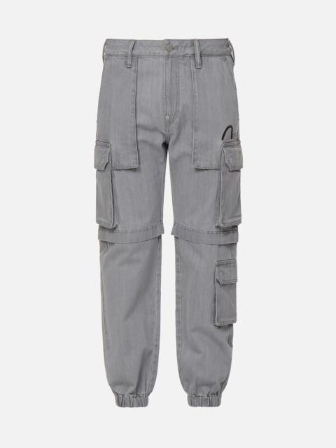 EVISU Cargo Denim Jogger Pants