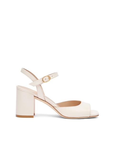 Stuart Weitzman 75mm Tia leather sandals