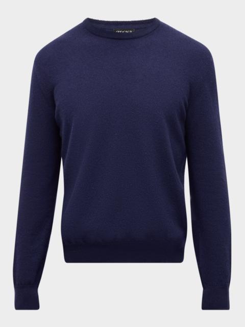 ZEGNA Men's Oasi Cashmere Crewneck Sweater