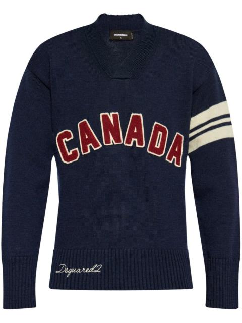 DSQUARED2 logo-embroidered jumper