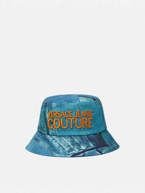 VERSACE JEANS COUTURE Patchwork Denim Bucket Hat