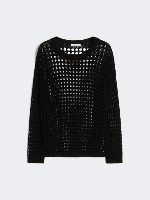 Max Mara Cotton mesh jumper - BLACK