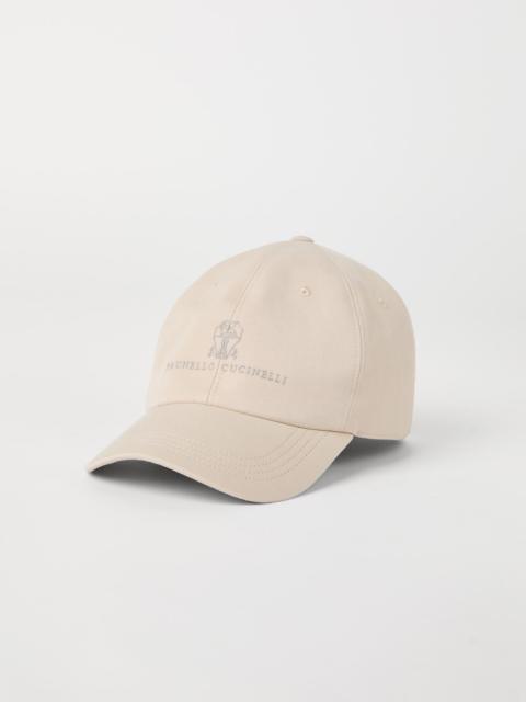 Brunello Cucinelli Garment-dyed twisted cotton gabardine baseball cap with embroidered logo