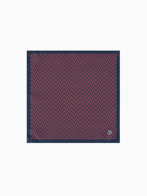 GIORGIO ARMANI ASV printed silk pocket square