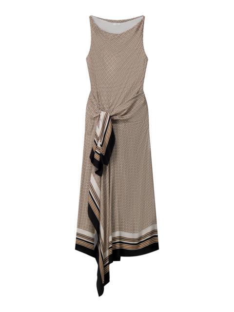 A.L.C. Aliana Scarf Print Midi Dress
