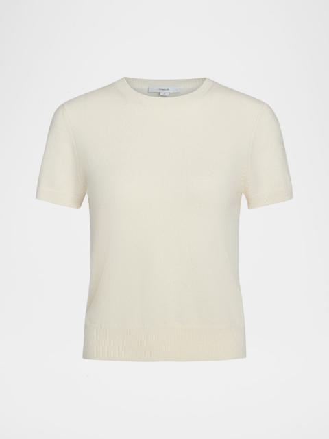 Vince Short-Sleeve Cashmere-Blend Tee