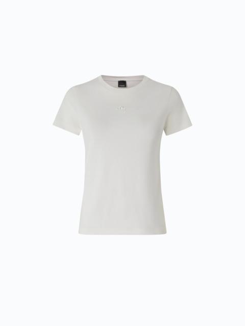 PINKO T-SHIRT WITH LOVE BIRDS LOGO
