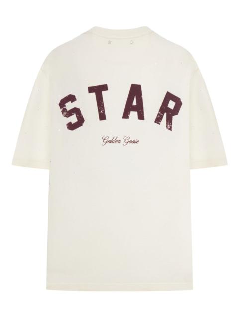 star-print T-shirt