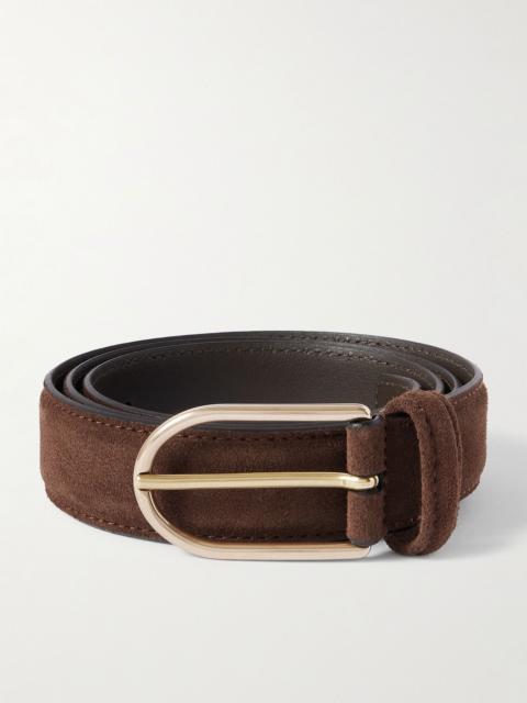 Anderson's 3cm Suede Belt Brown