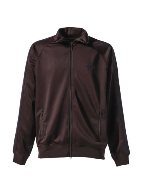 TRACK JACKET - POLY SMOOTH / DK.BRW