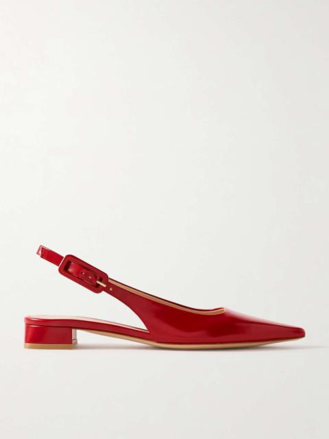 Gianvito Rossi Tokio 20 leather slingback flats | REVERSIBLE