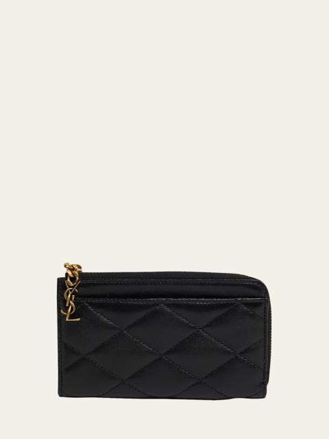 SAINT LAURENT YSL Quilted Leather Wallet