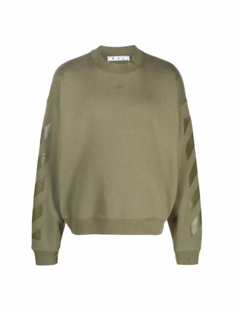 Arrow-print cotton sweatshirt
