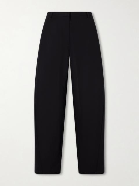 ST. AGNI Wool Barrel-leg Pants