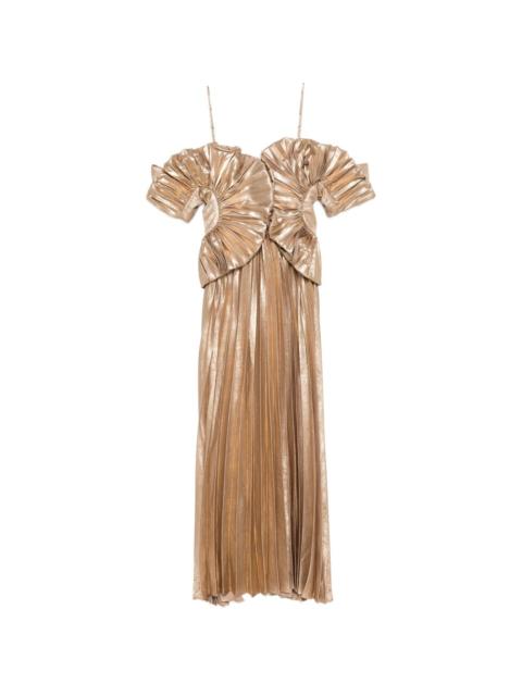 Acler pleated ruffled dress