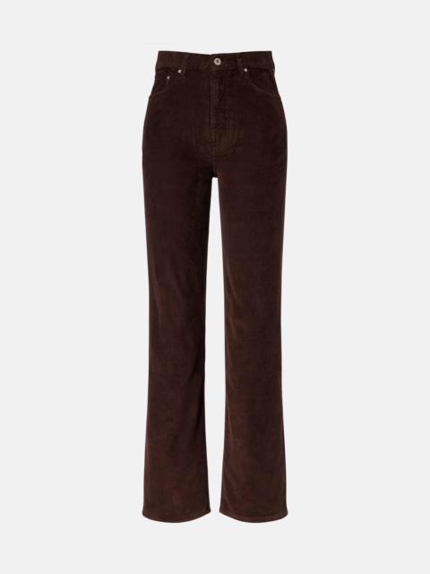 AG Jeans Kora high-rise corduroy wide-leg pants