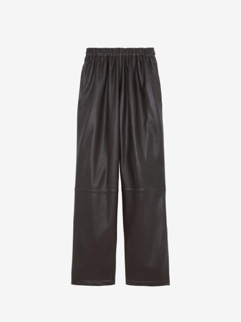 The Frankie Shop Kevin Leather Trousers - Brown