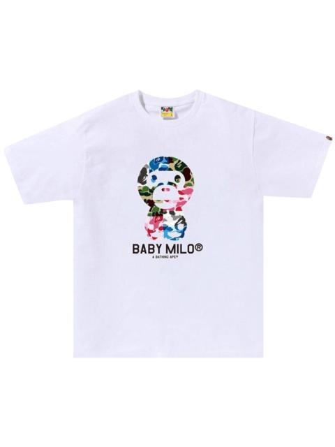 BAPE ABC Camo Crazy Baby Milo Tee 'White'