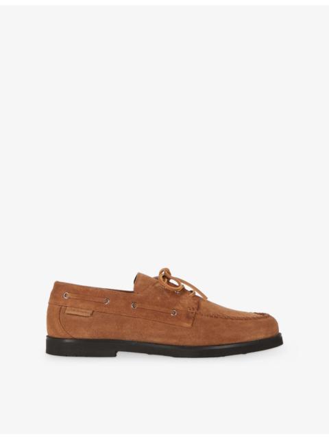 The Kooples Lace-Up Suede Loafers