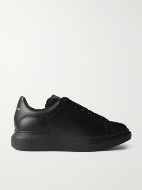 Alexander McQueen Exaggerated-Sole Leather Sneakers