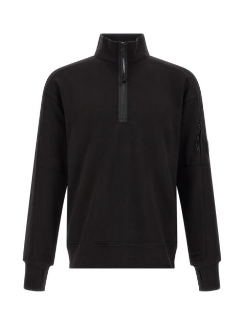 C.P. Company C. P. COMPANY 'Diagonal Raised Fleece ' Sweatshirt And Lens Detail