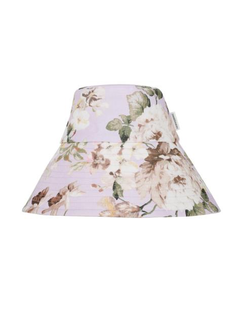 Zimmermann PRINTED LONG BRIM BUCKET HAT